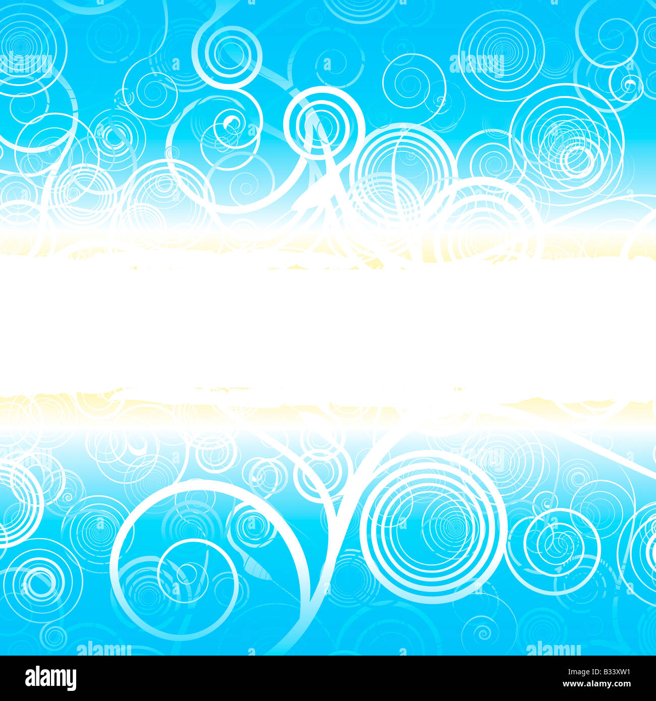 Vector illustration of a celebration background with spiral patterns and big copy space sign in the middle Stock Photo