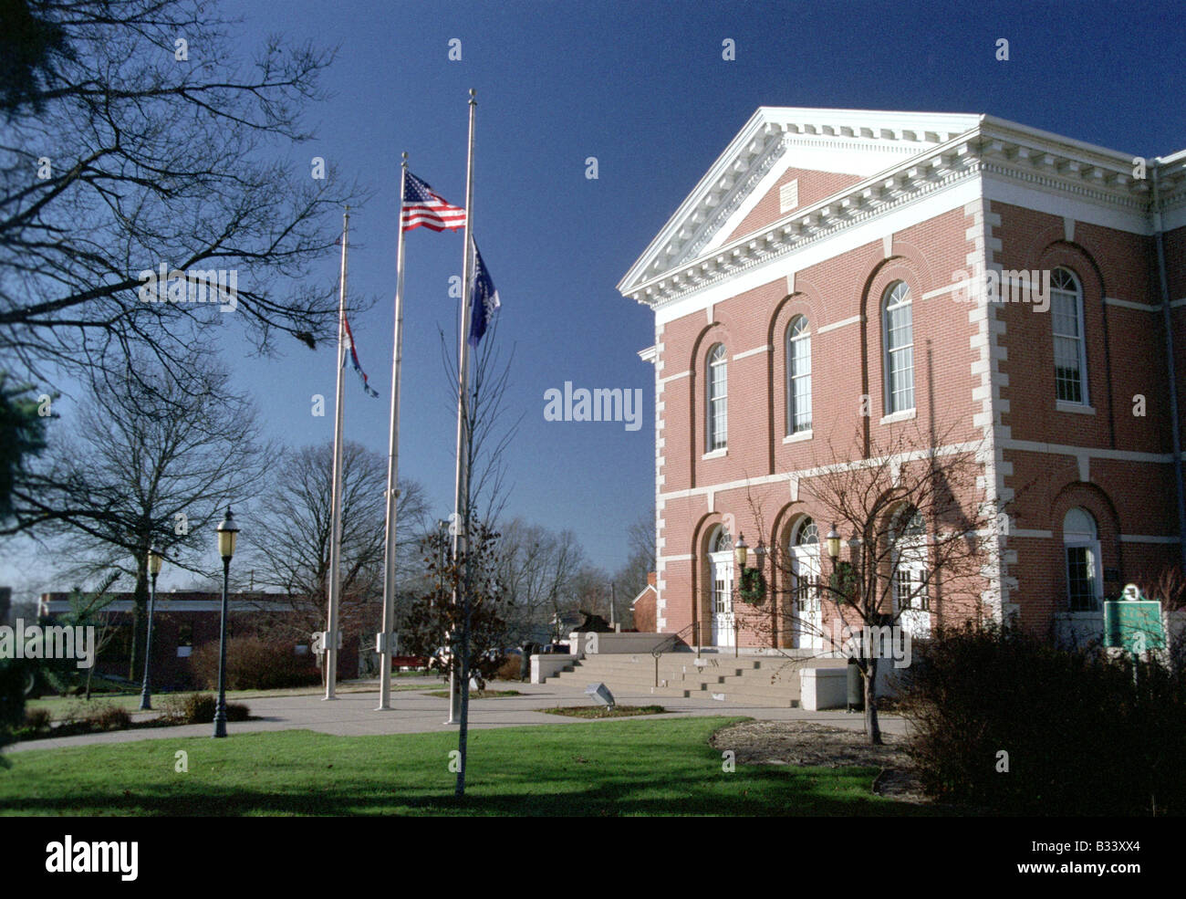 Platte City Courthouse Missouri Platte City Government Center Stock