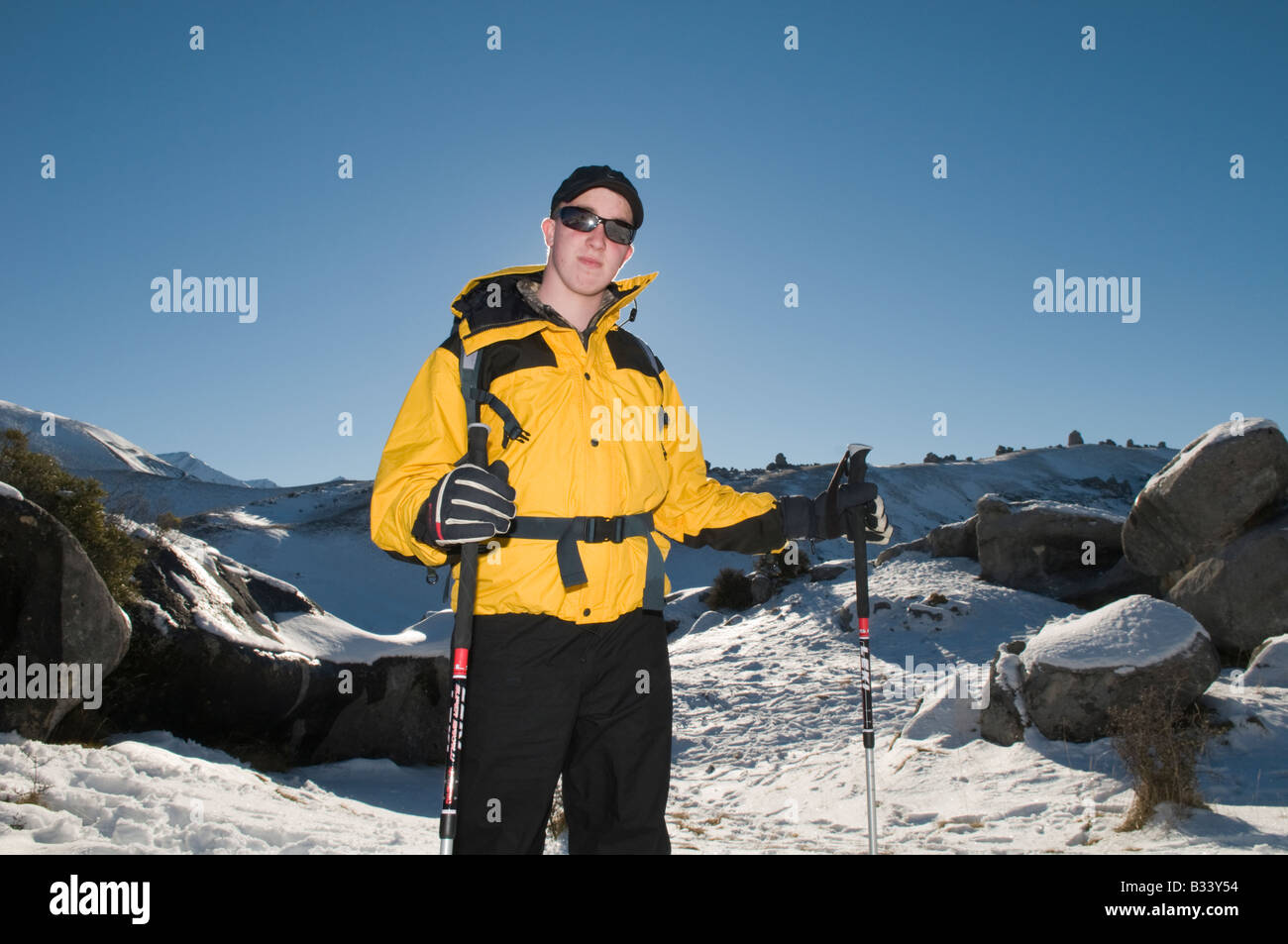 Walking with poles hi-res stock photography and images - Alamy