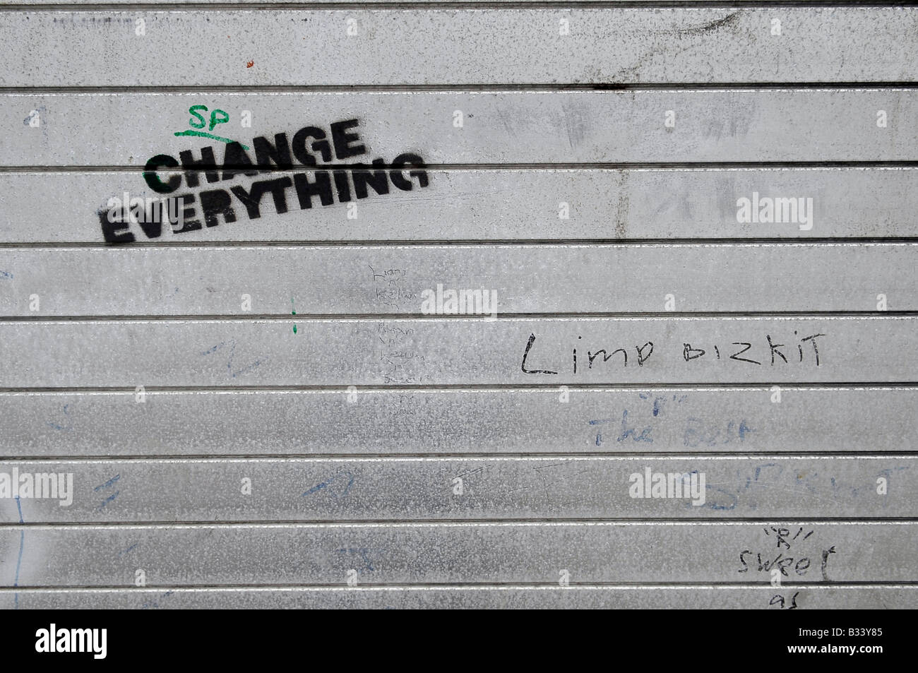 Composite Image Of Stencil Graffiti >> Change Everything Stencil Graffiti Shutters Permanent Revolution Composite Image Of Stencil Graffiti >> Change Everything Stencil Graffiti Shutters Permanent Revolution