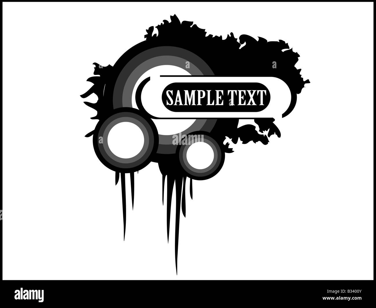 circles with grunge Stock Photo - Alamy