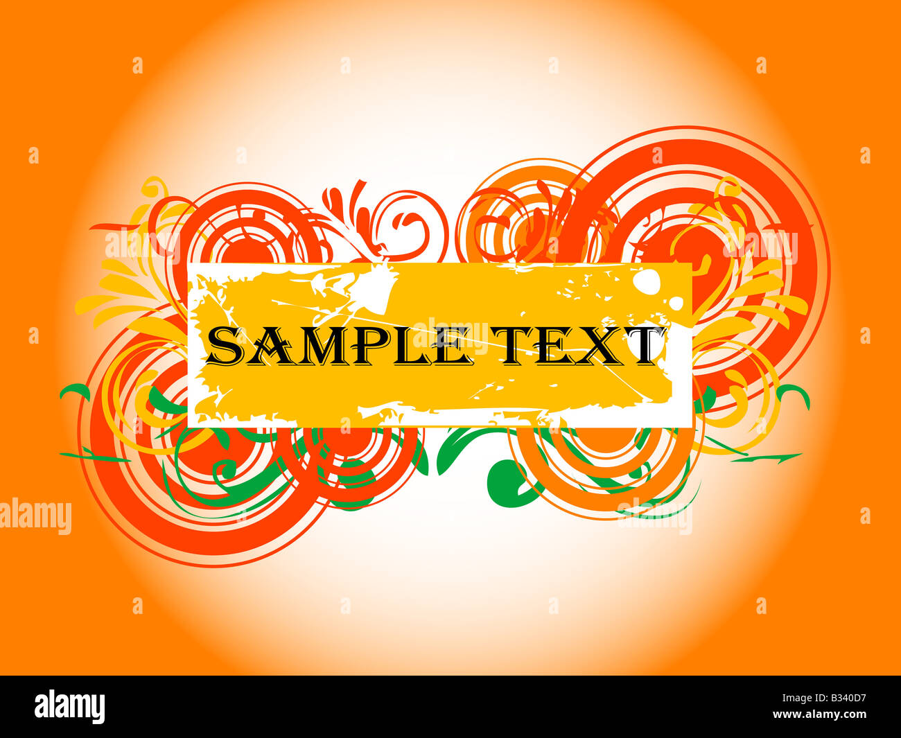 grungy text template box Stock Photo