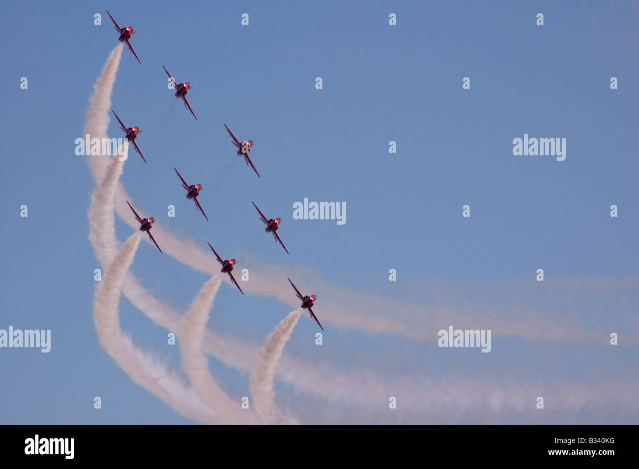 Red Arrows  RAF Stock Photo