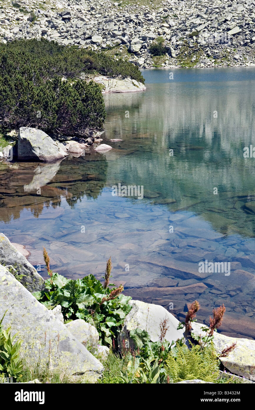 Georgiiski ezera lake in World Heritage Site Pirin National Park Bulgaria Stock Photo