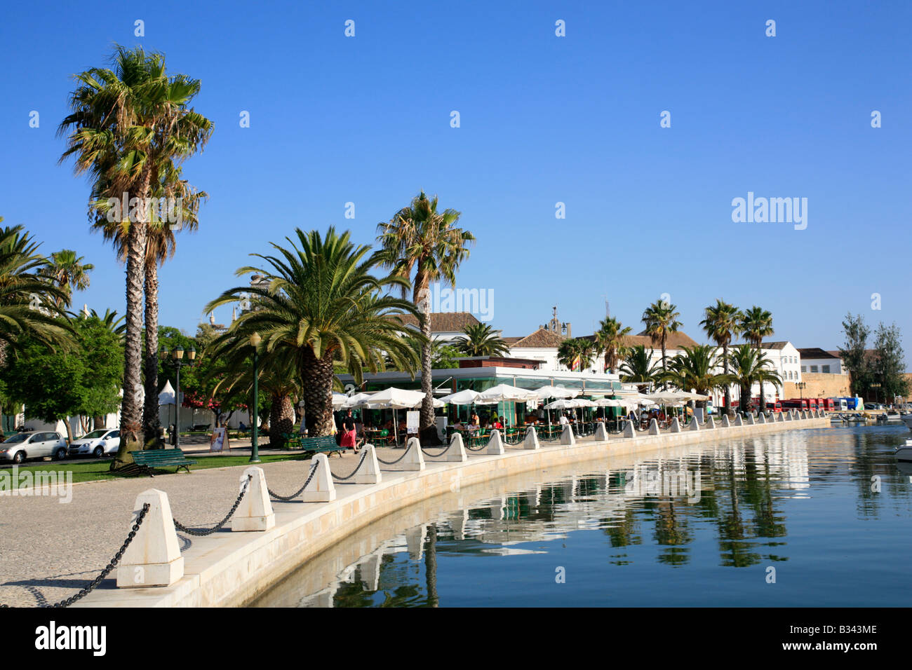 restaurants at the marina, Faro, Algarve, Portugal Stock Photo Alamy