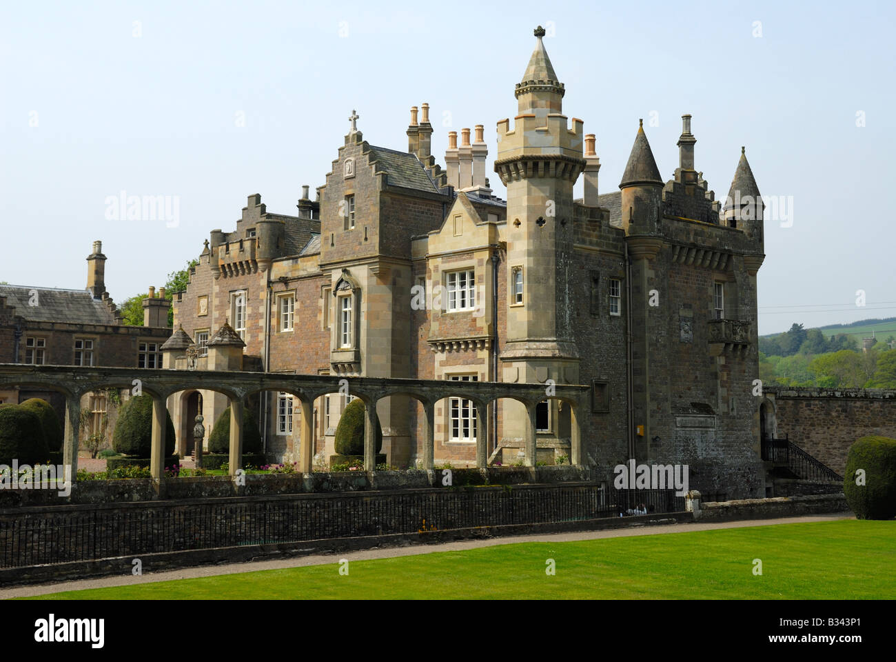 Abbotsford House near Melrose Scottish Borders UK Stock Photo Alamy