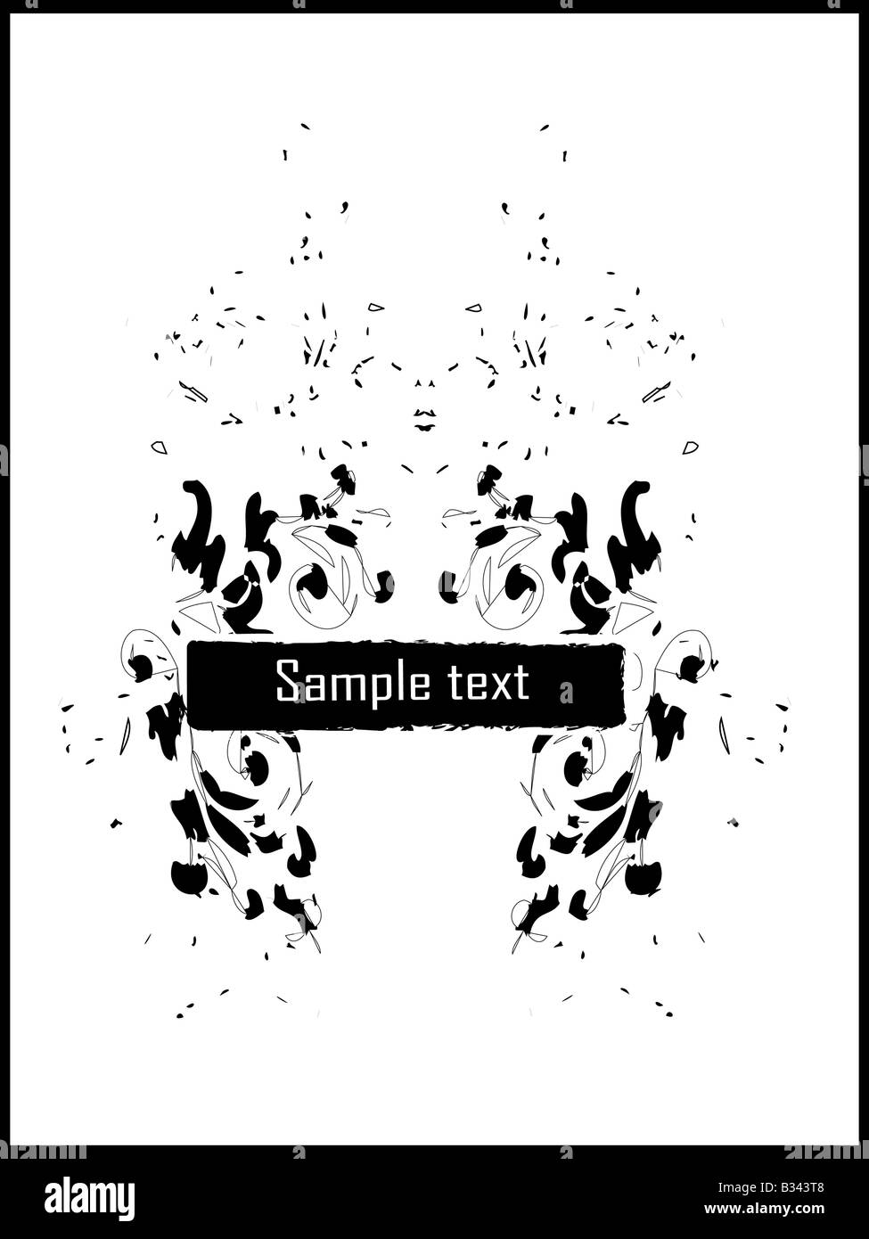 sample text on grungy background Stock Photo - Alamy