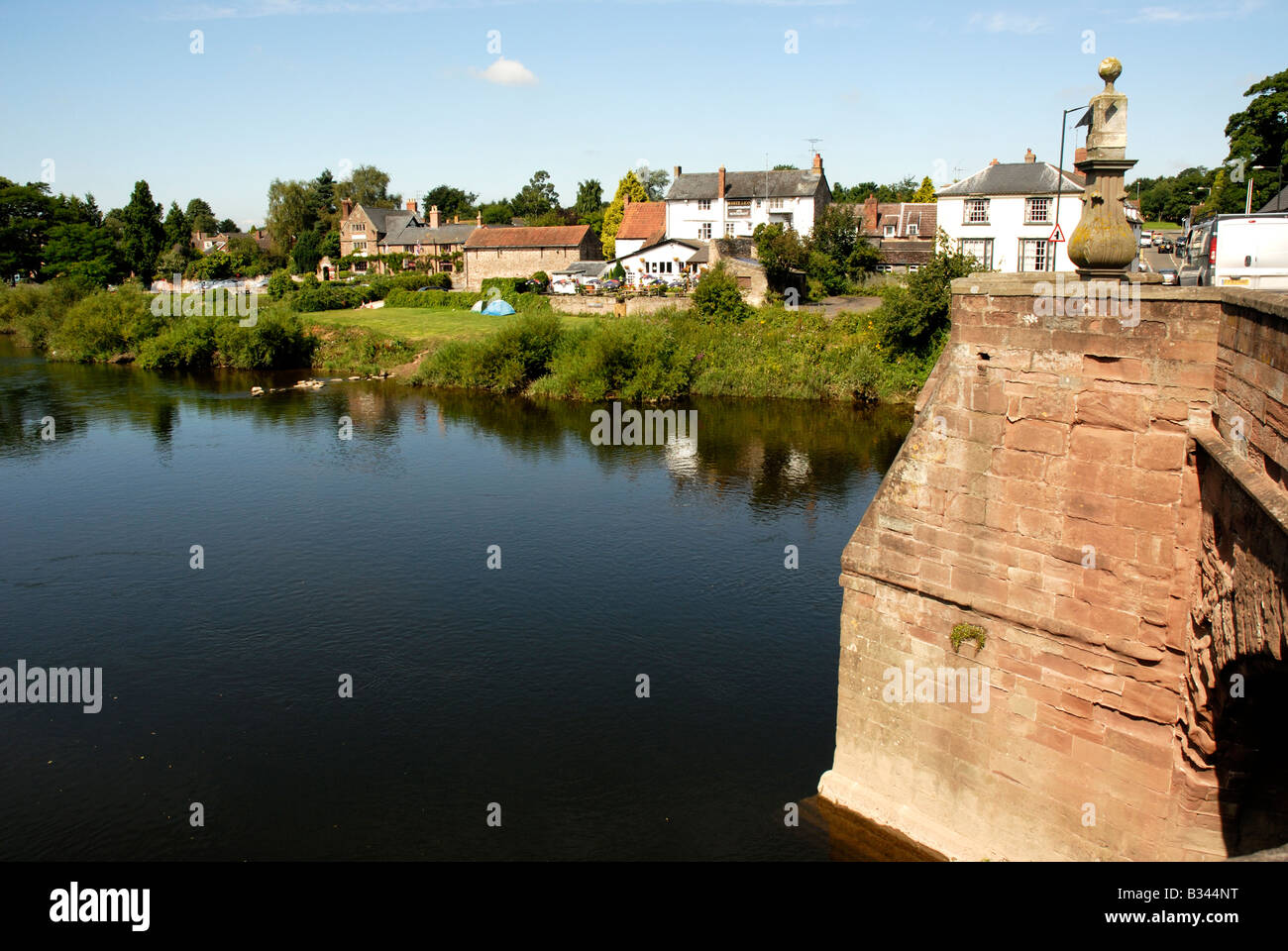 The River Wye at Ross-on-Wye, Herefordsire Stock Photo