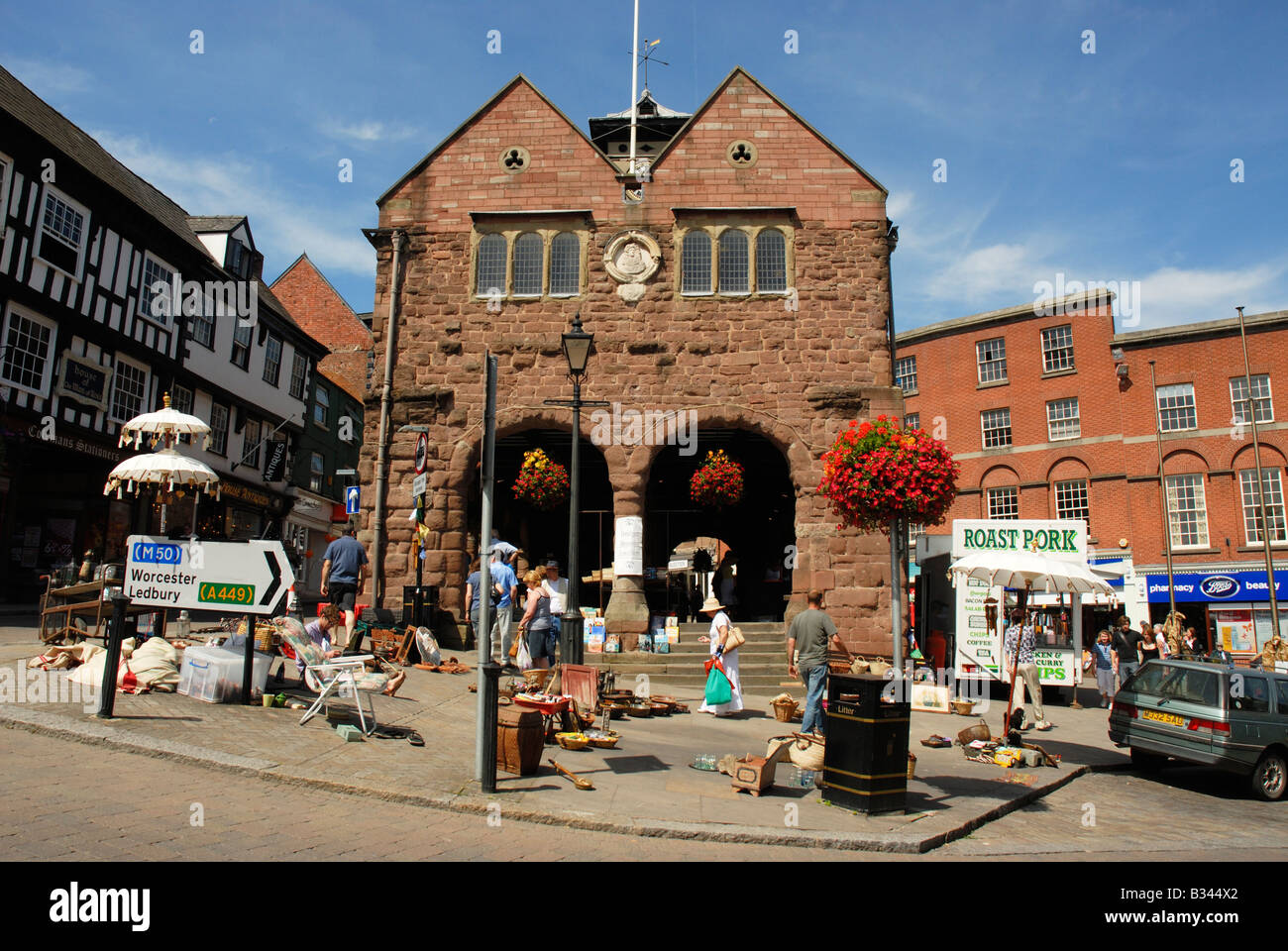 The market hall, Ross-on-Wye, Herefordsire Stock Photo