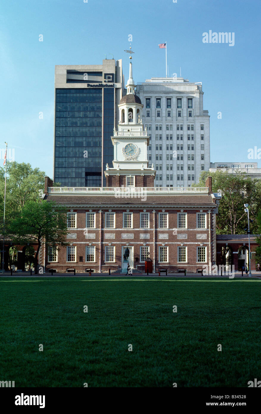 INDEPENDENCE MALL, SITE OF THE SIGNING OF THE DECLARATION OF INDEPENDENCE IN 1776, PHILADELPHIA, PENNSYLVANIA, USA Stock Photo