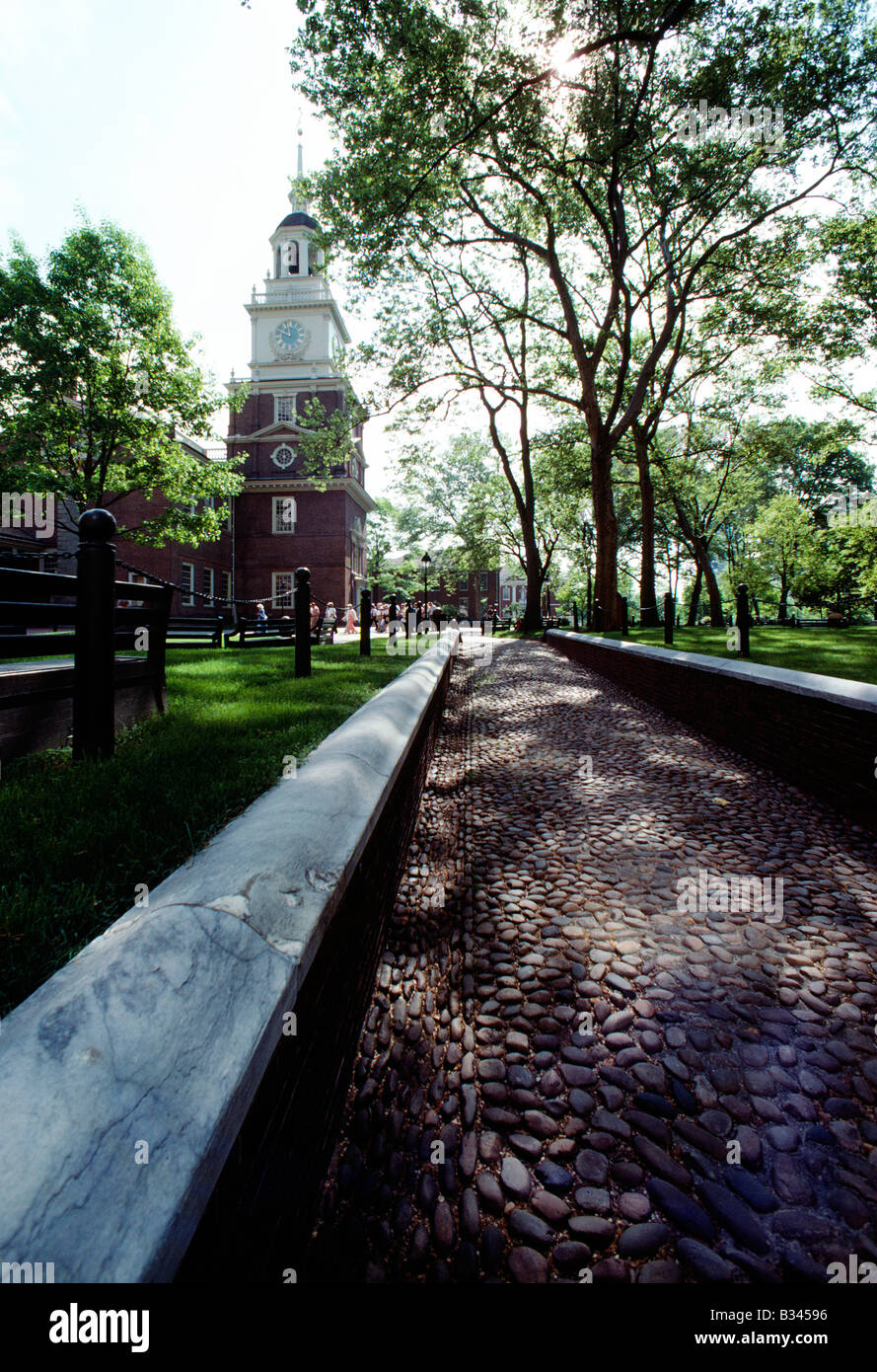 INDEPENDENCE MALL, SITE OF THE SIGNING OF THE DECLARATION OF INDEPENDENCE IN 1776, PHILADELPHIA, PENNSYLVANIA, USA Stock Photo