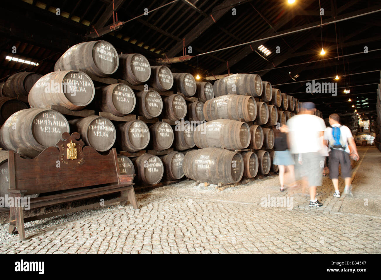 wine cellar of the Port Wine Company Real Companhia Velha in Porto