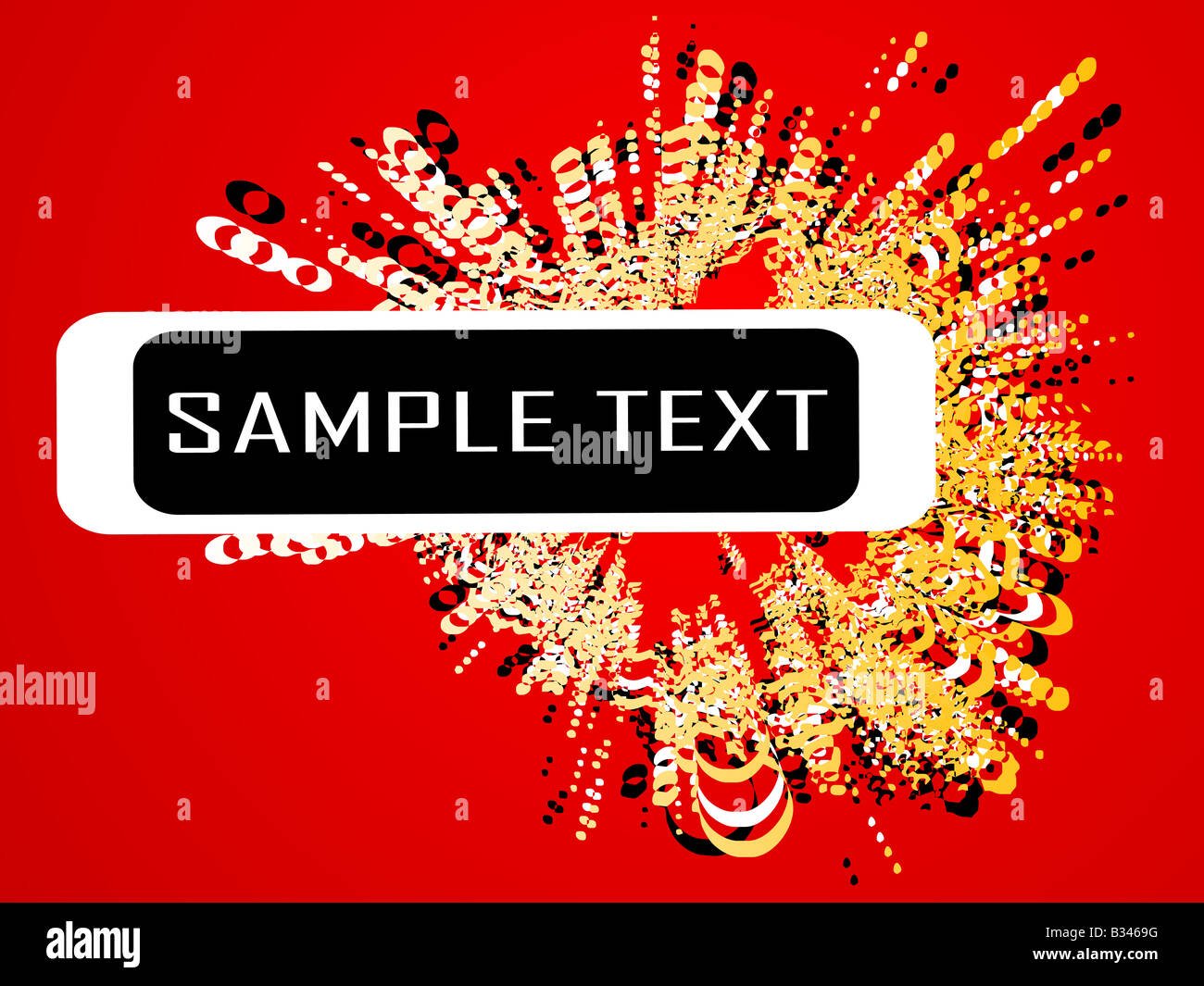 splatter with text template box Stock Photo Alamy