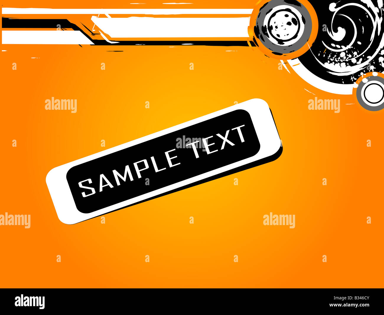 circular stained design with text template Stock Photo - Alamy