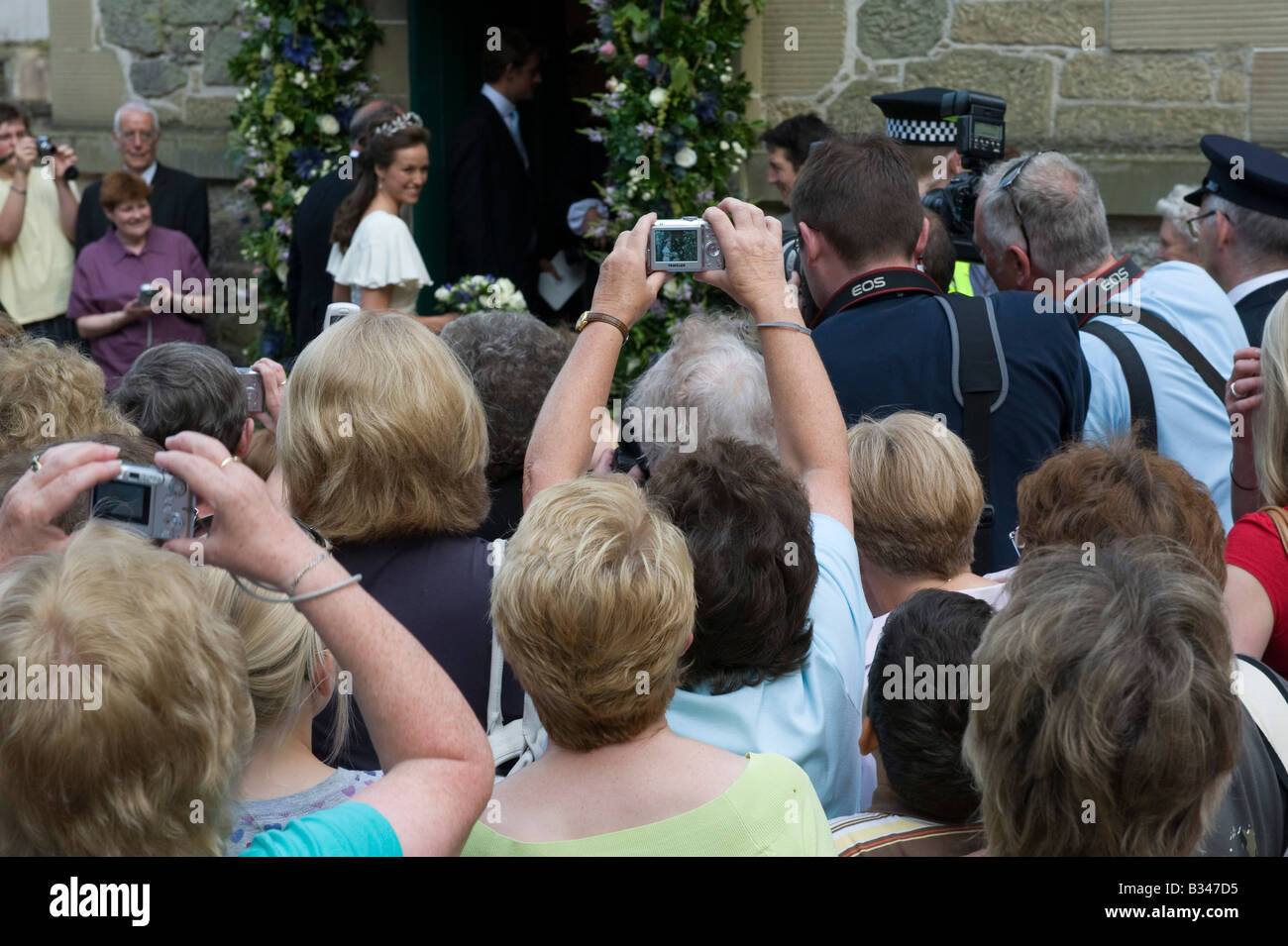 At the wedding of Lady Rosanagh Viola Alexandra Innes Kerr Stock Photo