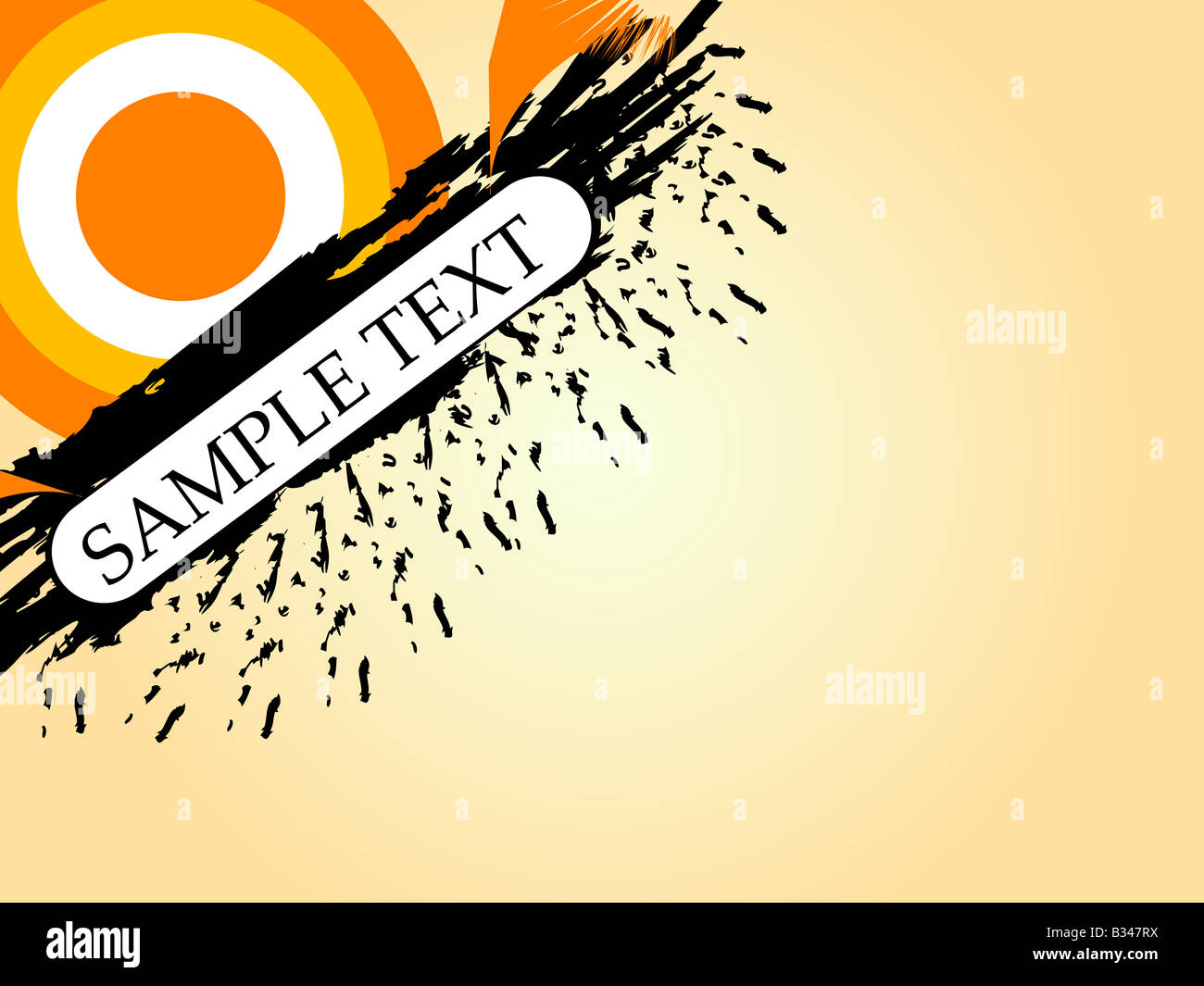 stained circular background with text template Stock Photo - Alamy