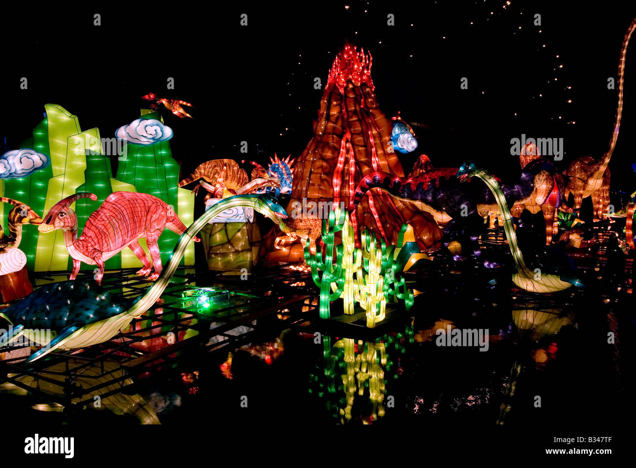 World of Dinosaurs - Chinese Lantern Festival in Toronto Stock Photo