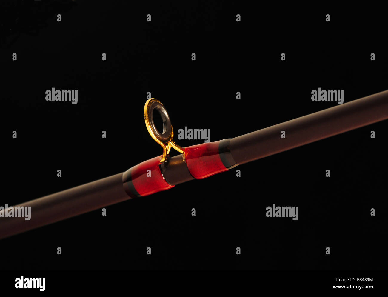 Graphite fishing rod line guide Stock Photo Alamy