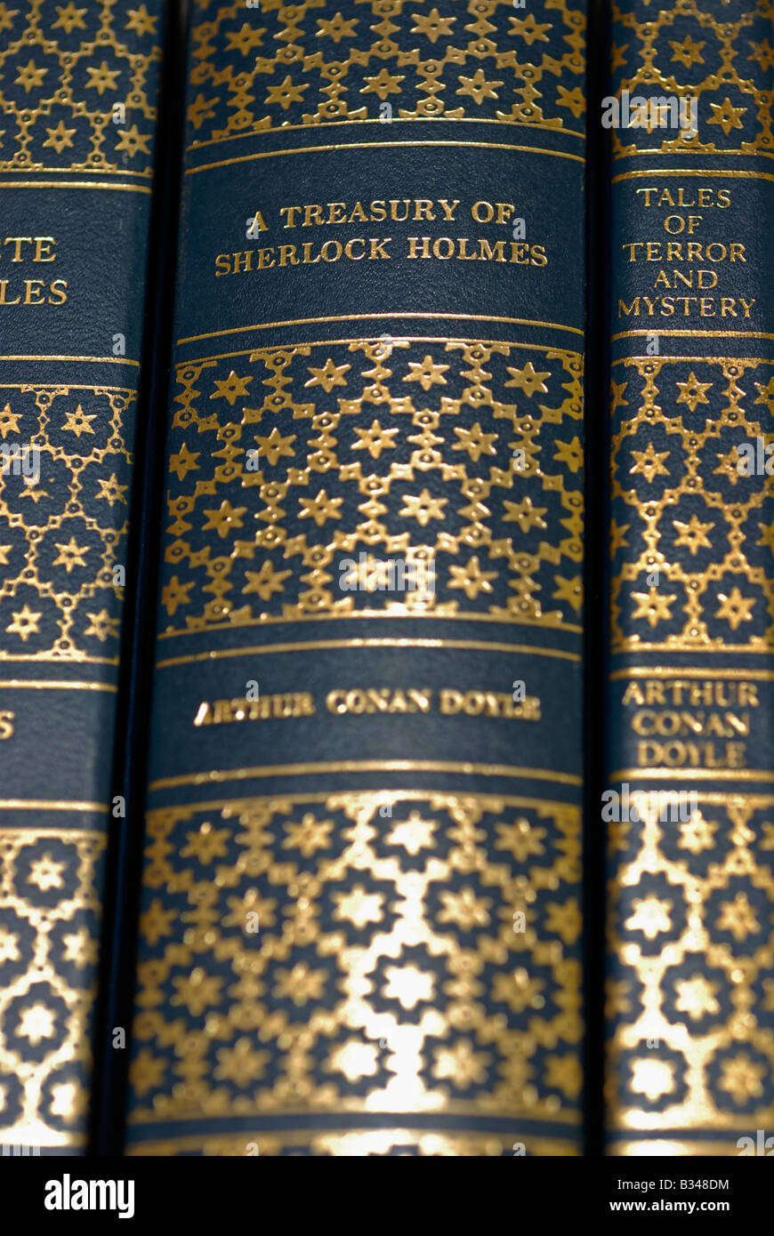 Book Spines, Arthur Conan Doyle, Sherlock Holmes Stock Photo