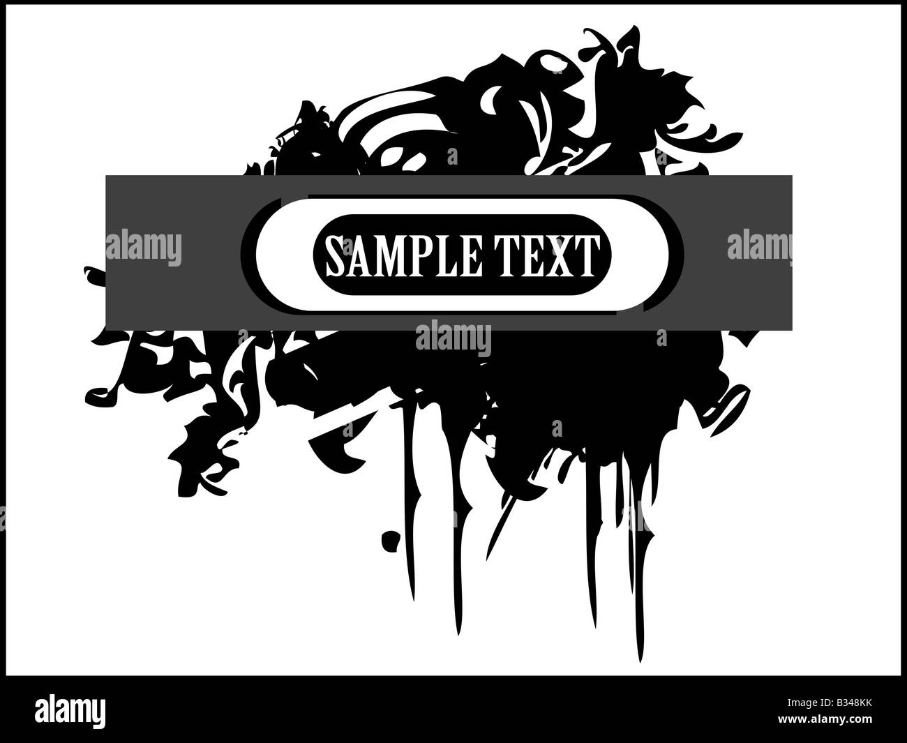 grungy design with text box Stock Photo