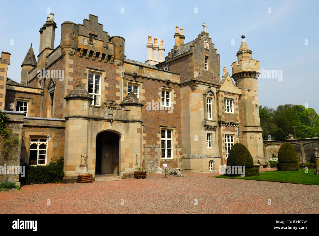 Abbotsford House near Melrose Scottish Borders UK Stock Photo Alamy