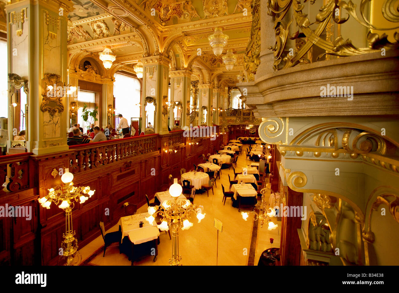 The New York cafe in Budapest Hungary Stock Photo Alamy