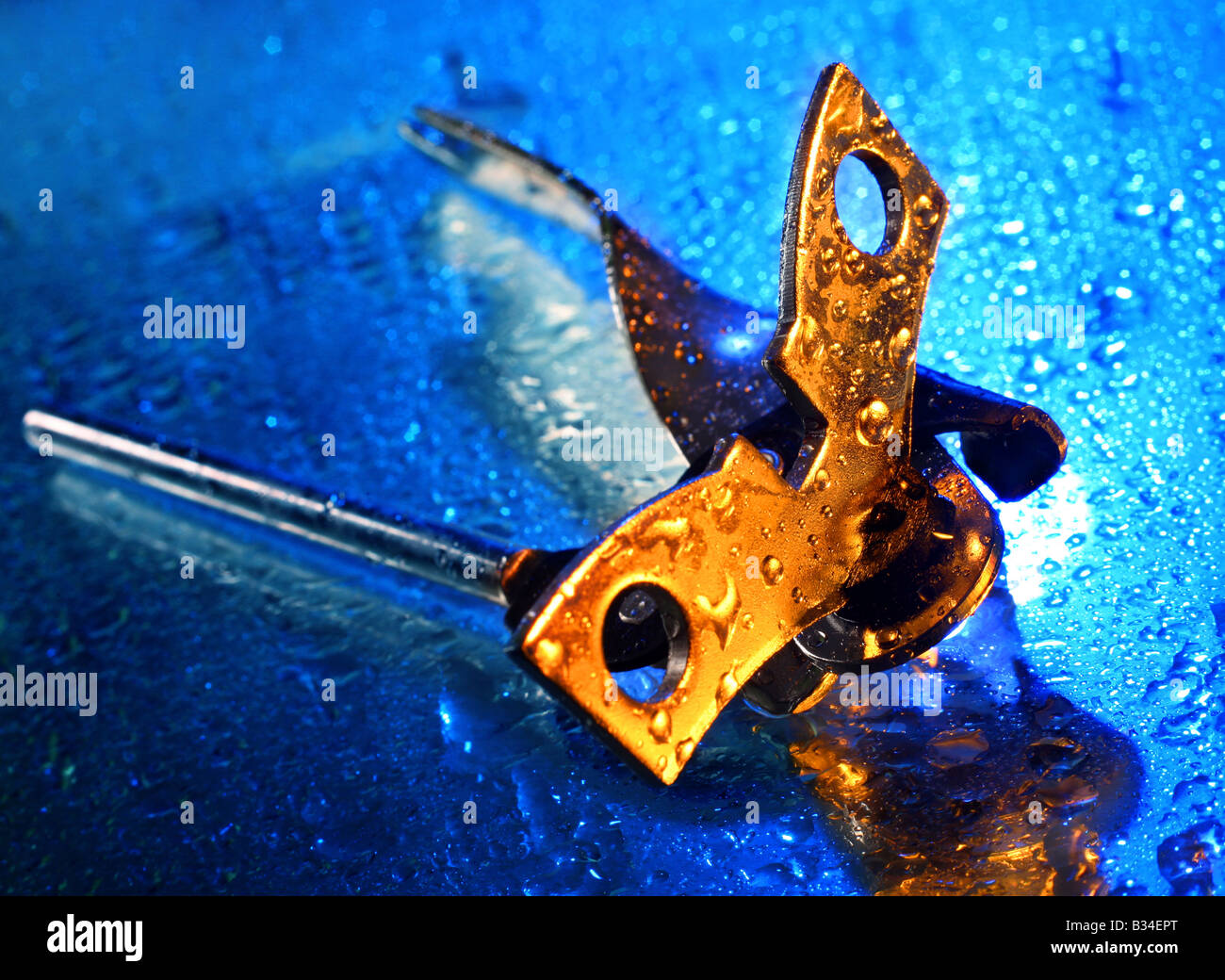 Open bottle Key Stock Photo Alamy