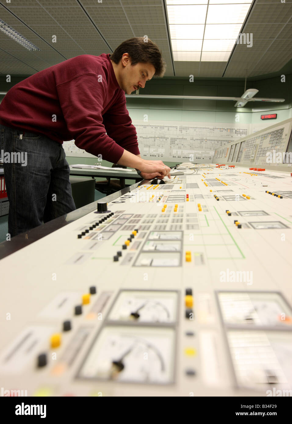 Simulator center for nuclear power stations, training facility for power station staff. Essen, Germany Stock Photo