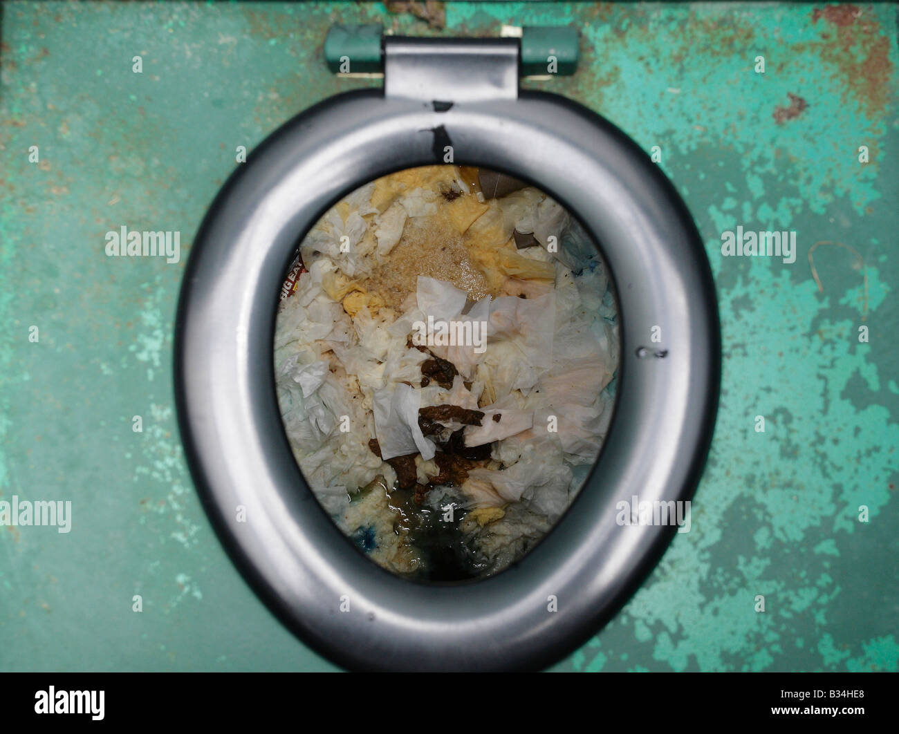 Music Festival toilet Stock Photo Alamy