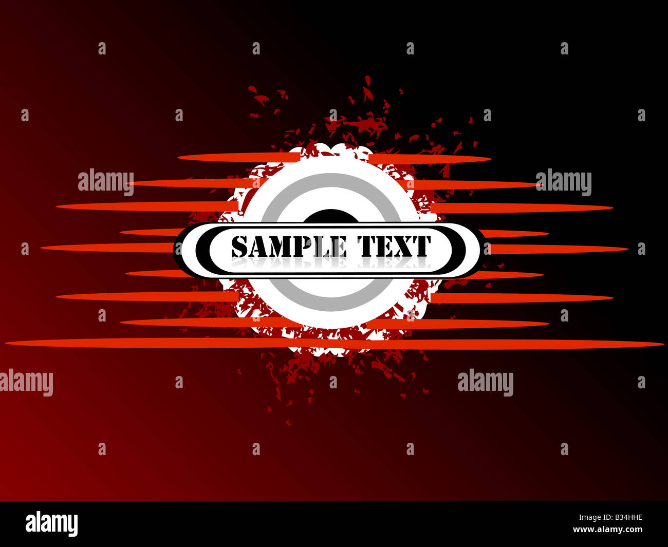 stripes sample text with circle Stock Photo - Alamy