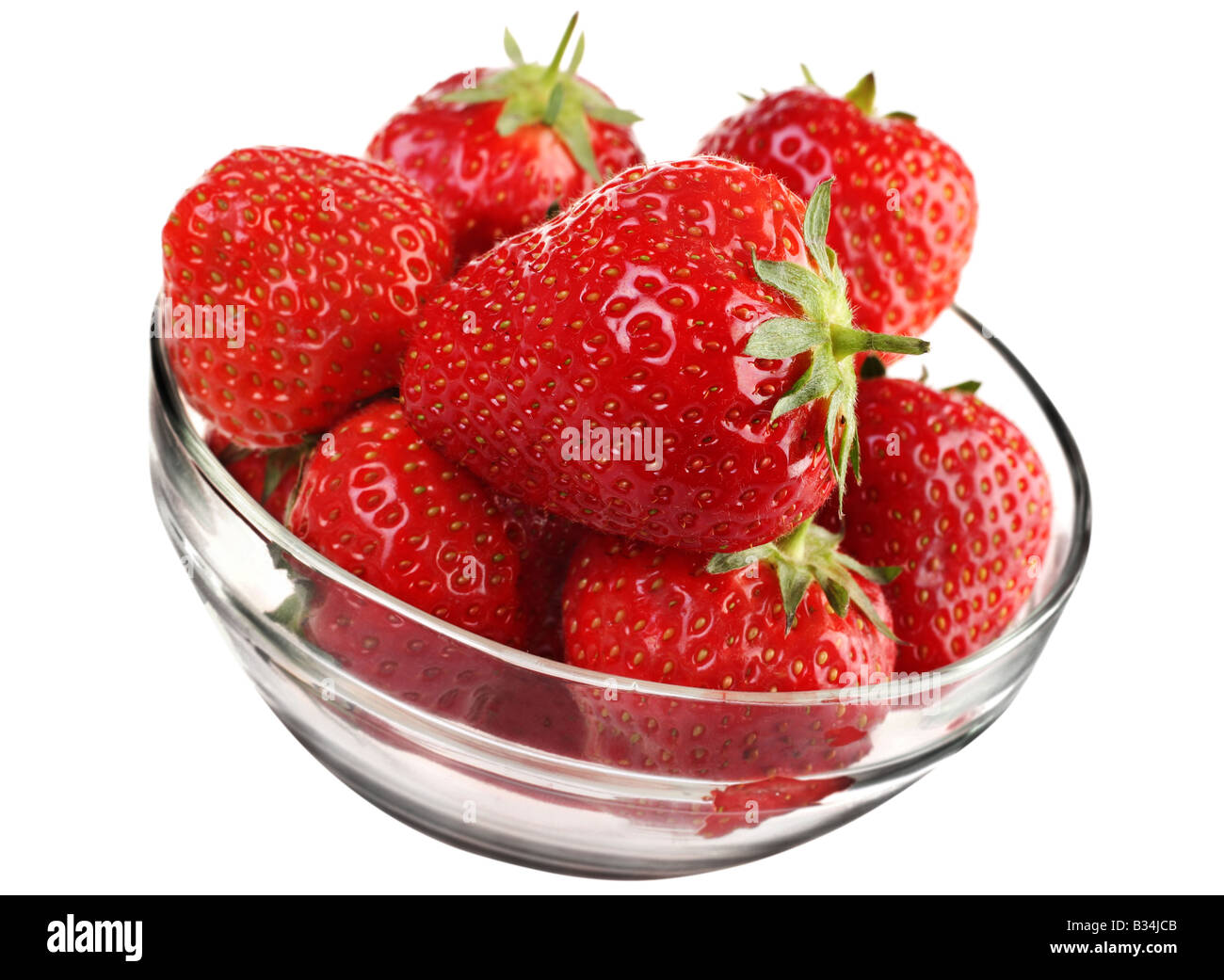 Strawberry fresh fruit isolated on white background Stock Photo - Alamy