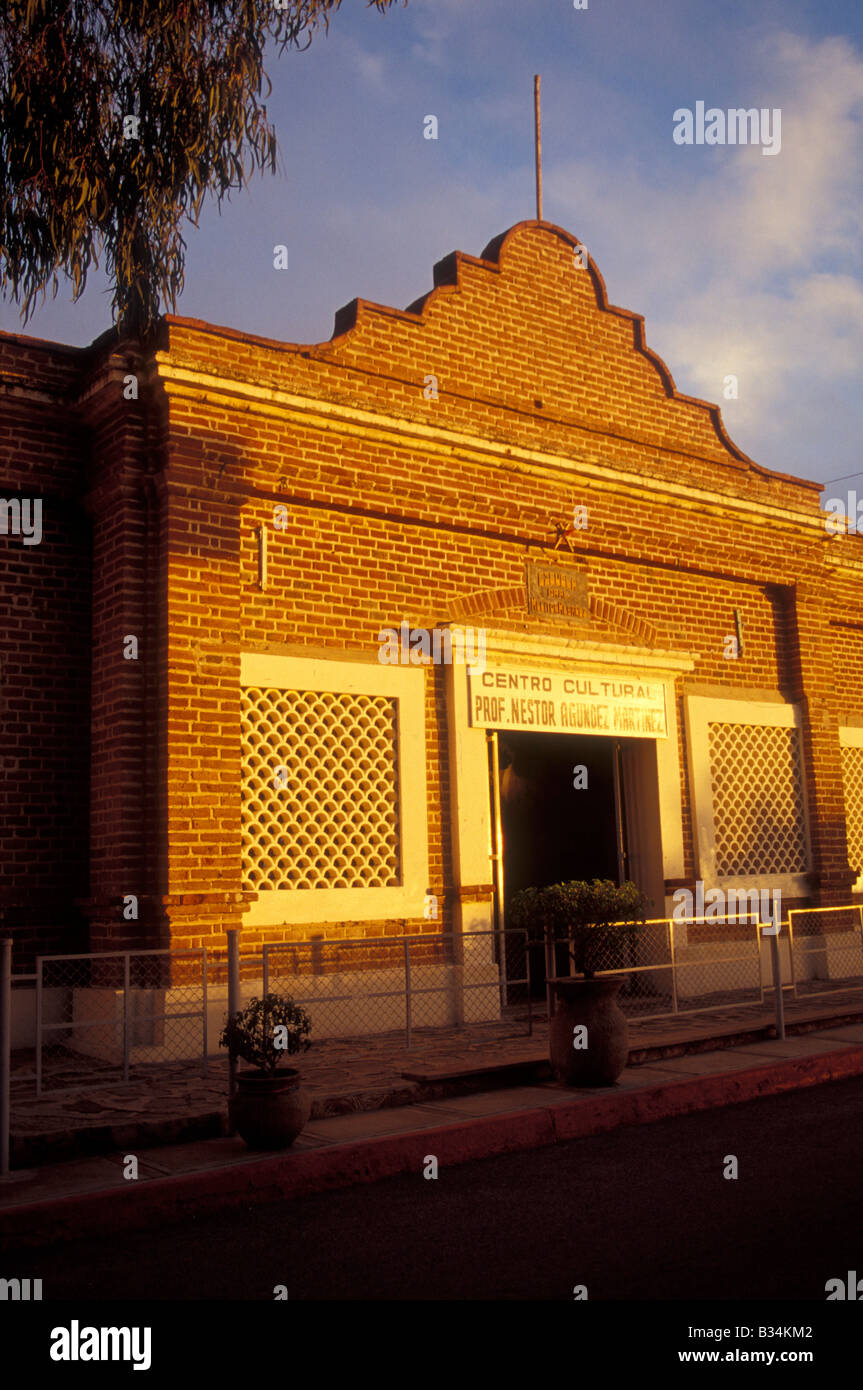 The Casa de la Cultura or Centro Cultural de Profesor Nestor Agundez Martinez in  Todos Santos, Baja California Sur, Mexico Stock Photo