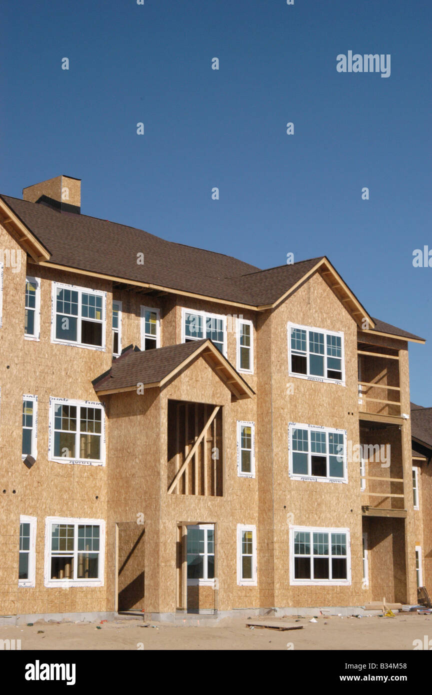 Apartment building under constructions, Rhode Island, USA Stock Photo