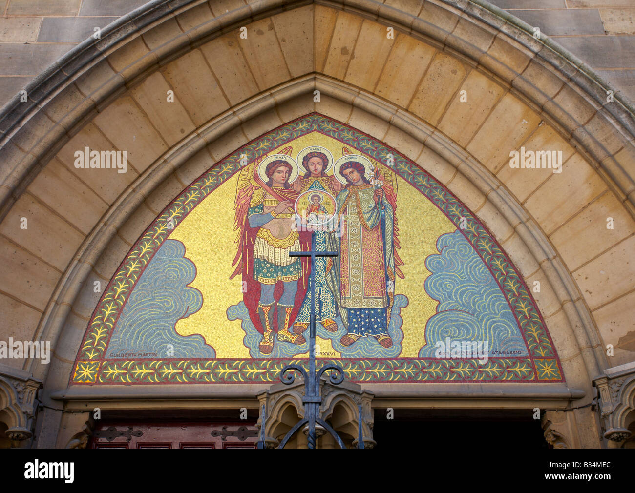 Mosaic in french church hi-res stock photography and images - Alamy