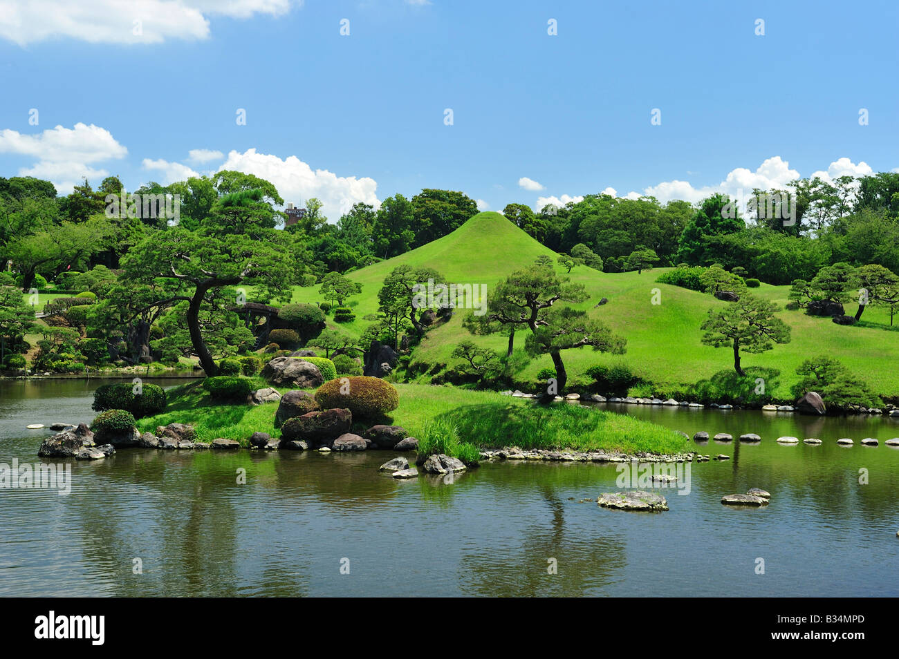 Suizenji Jojuen Kumamoto Kumamoto Prefecture Kyushu Japan Stock 