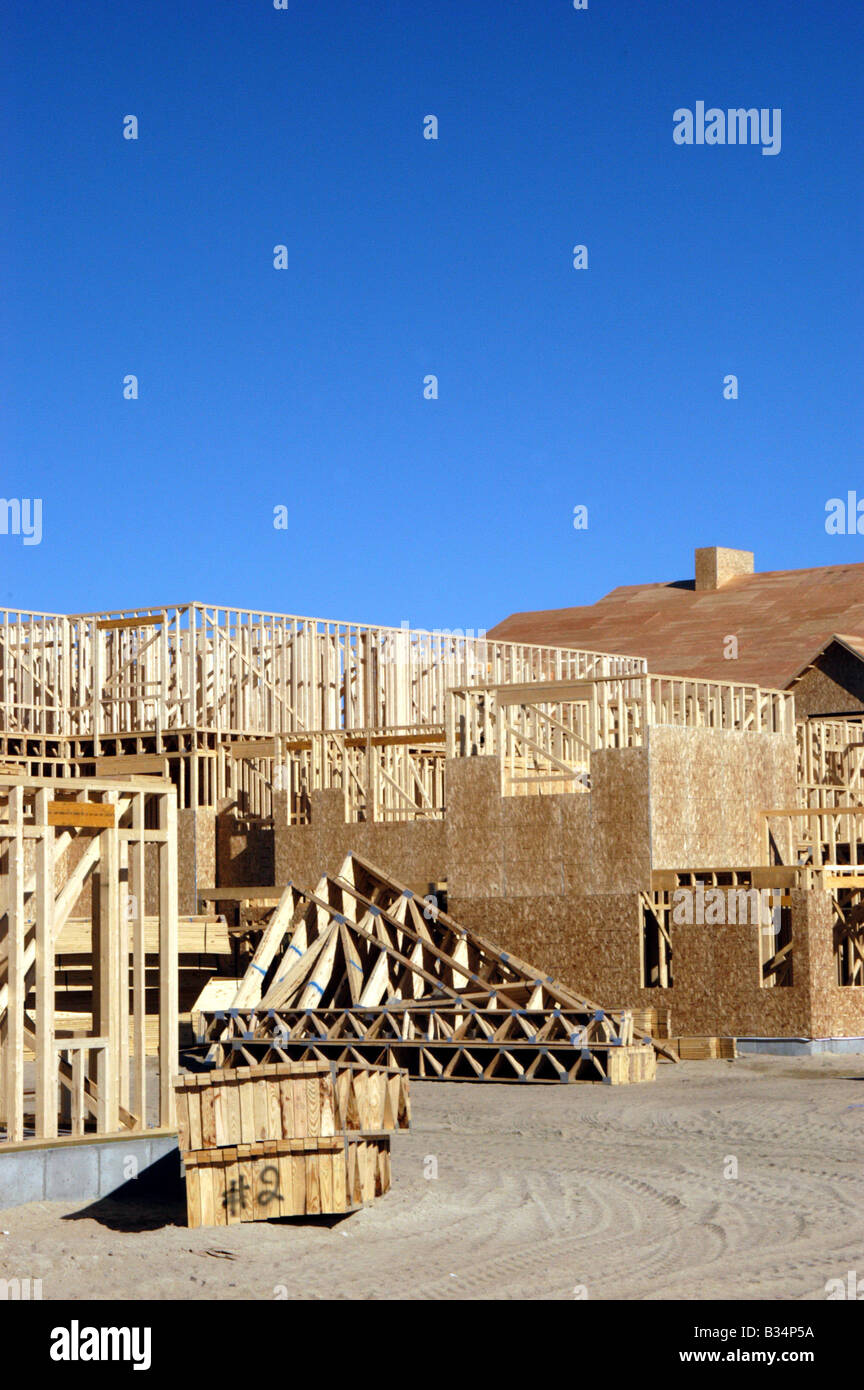 Apartment building under constructions, Rhode Island, USA Stock Photo