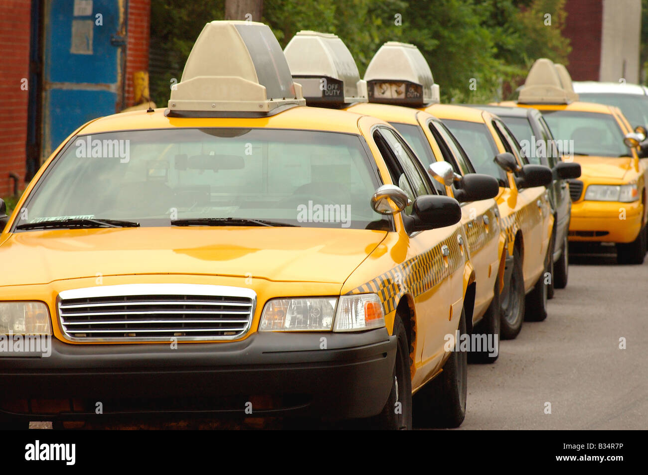 Taxi Cab Stand Stock Photo Alamy