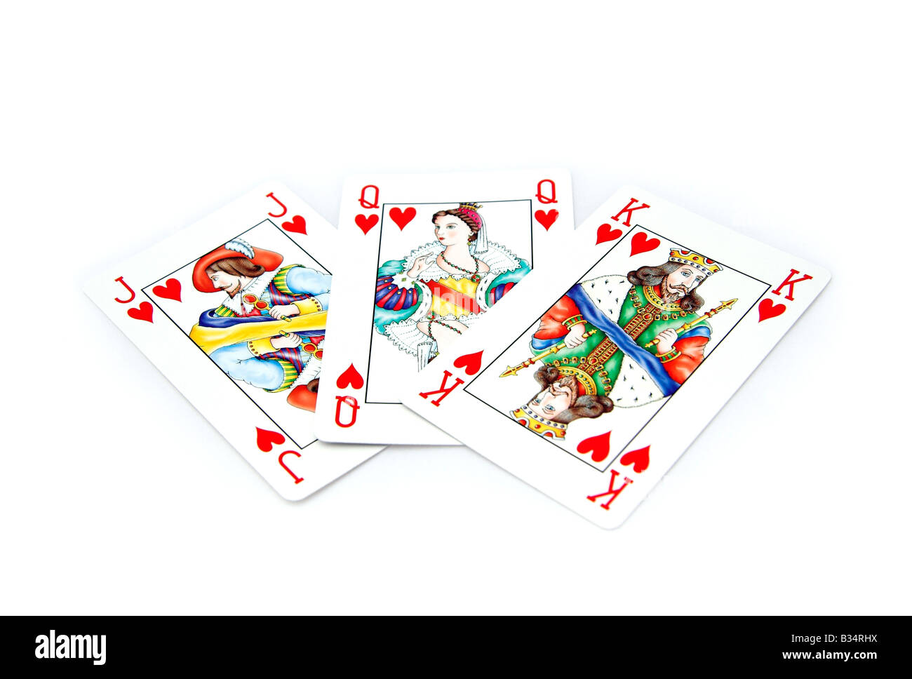 Premium Photo  Playing cards full deck king queen jack with plain  background casino poker