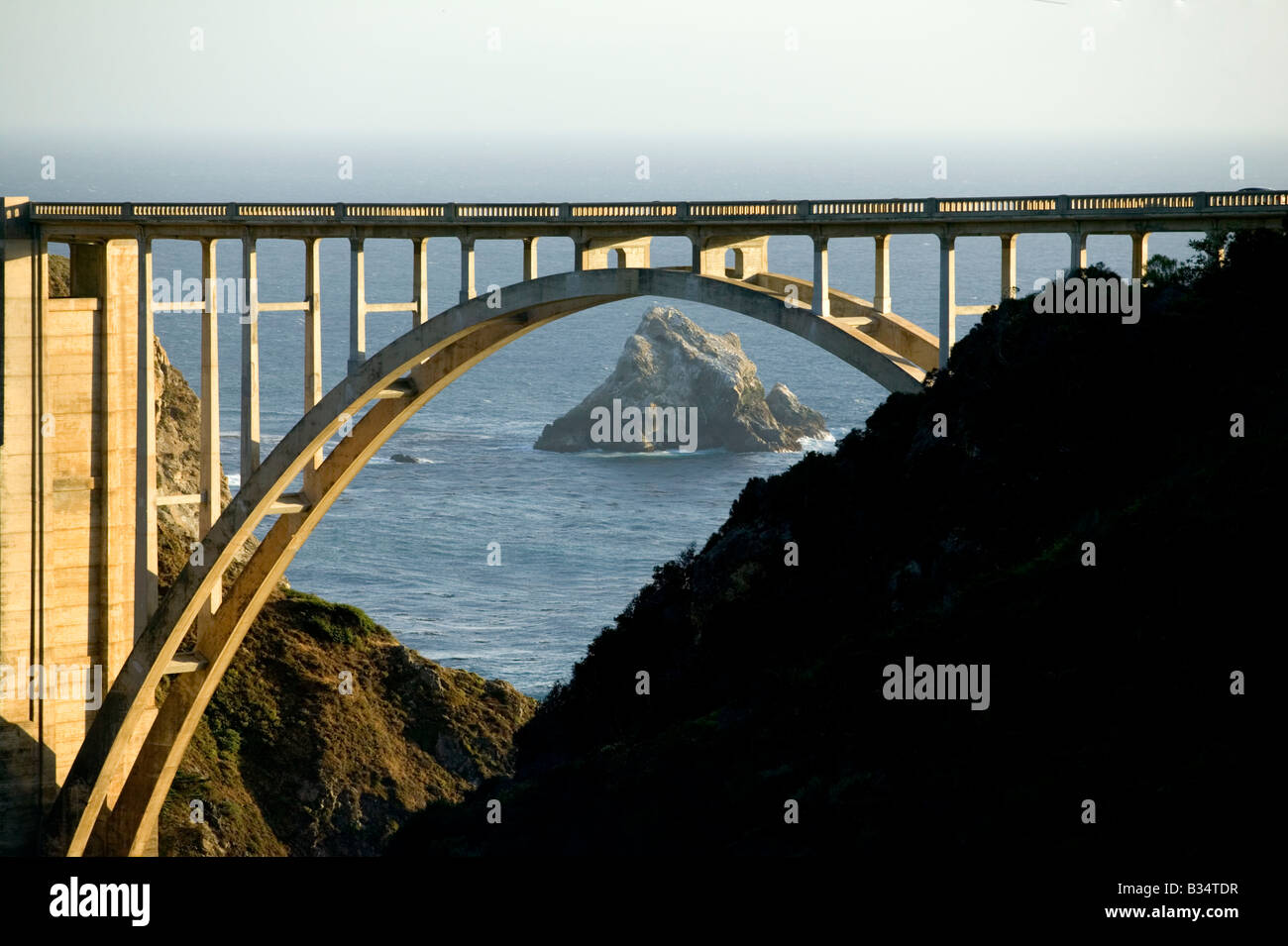 Bixby Bridge and Highway 1 Big Sur California Stock Photo - Alamy