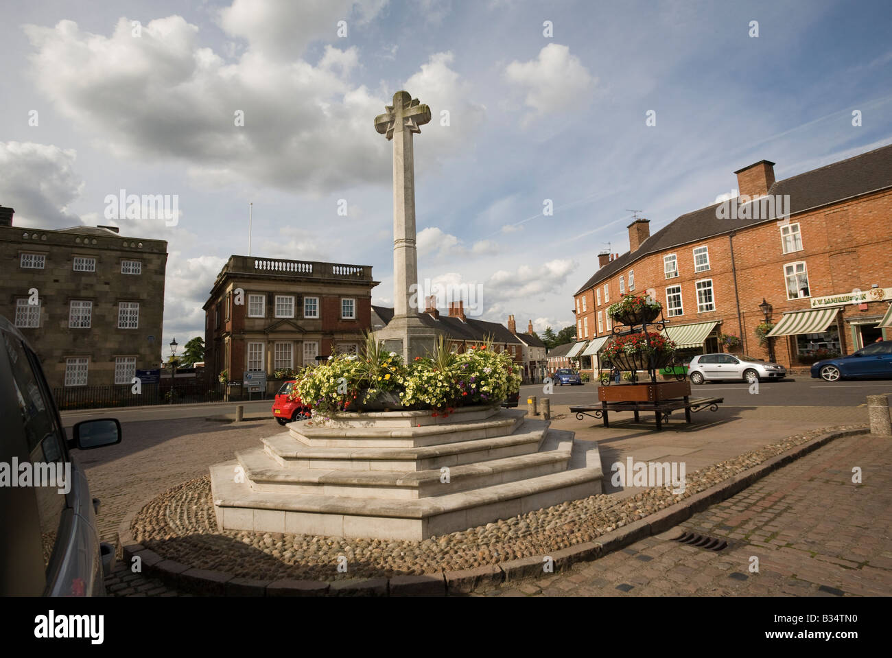 Market Place Market Bosworth Leicestershire England UK Stock Photo Alamy
