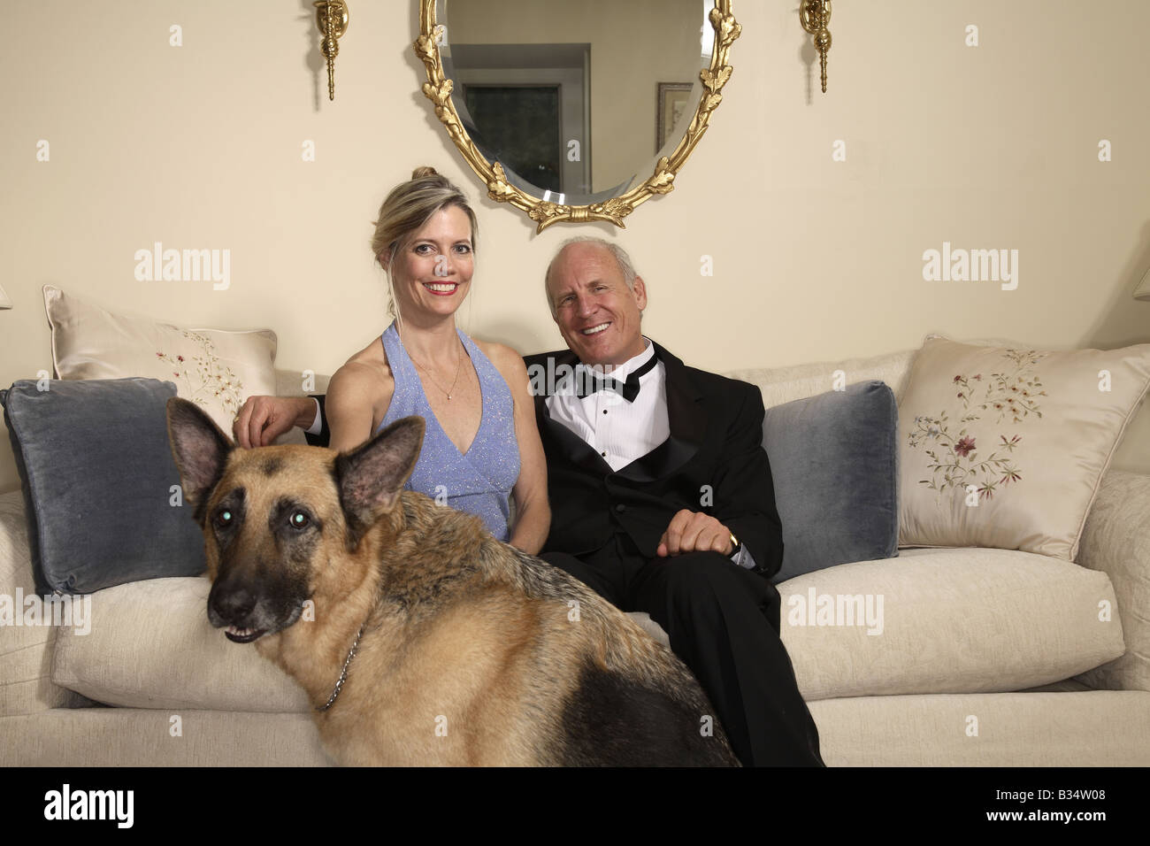 mature couple in formal attire Stock Photo - Alamy