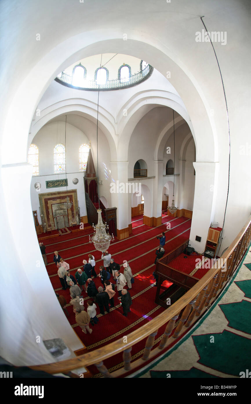 Tourists visiting the mosque in Trabzon, Turkey Stock Photo