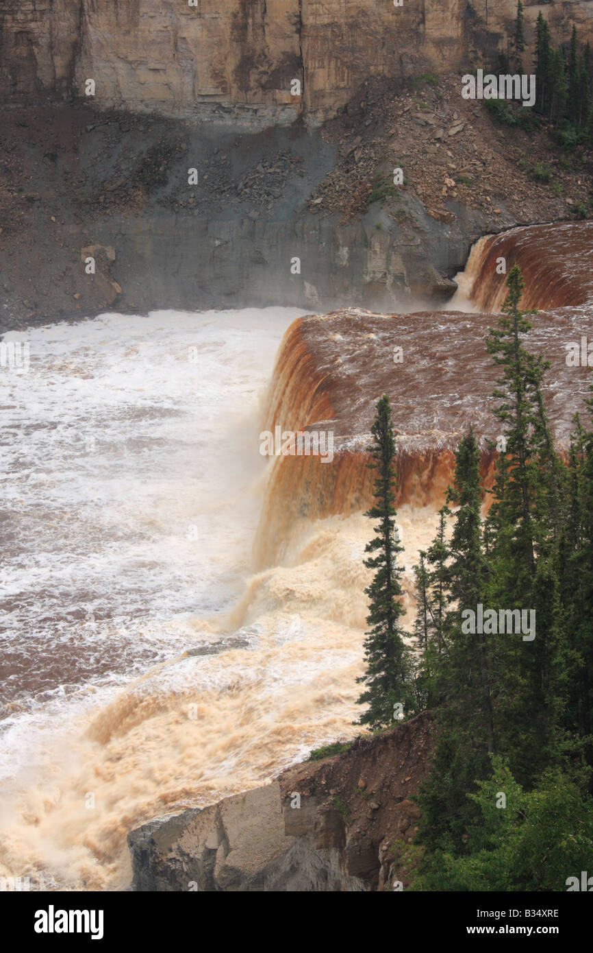 Luise Falls on road 1, Northwest Territories Stock Photo