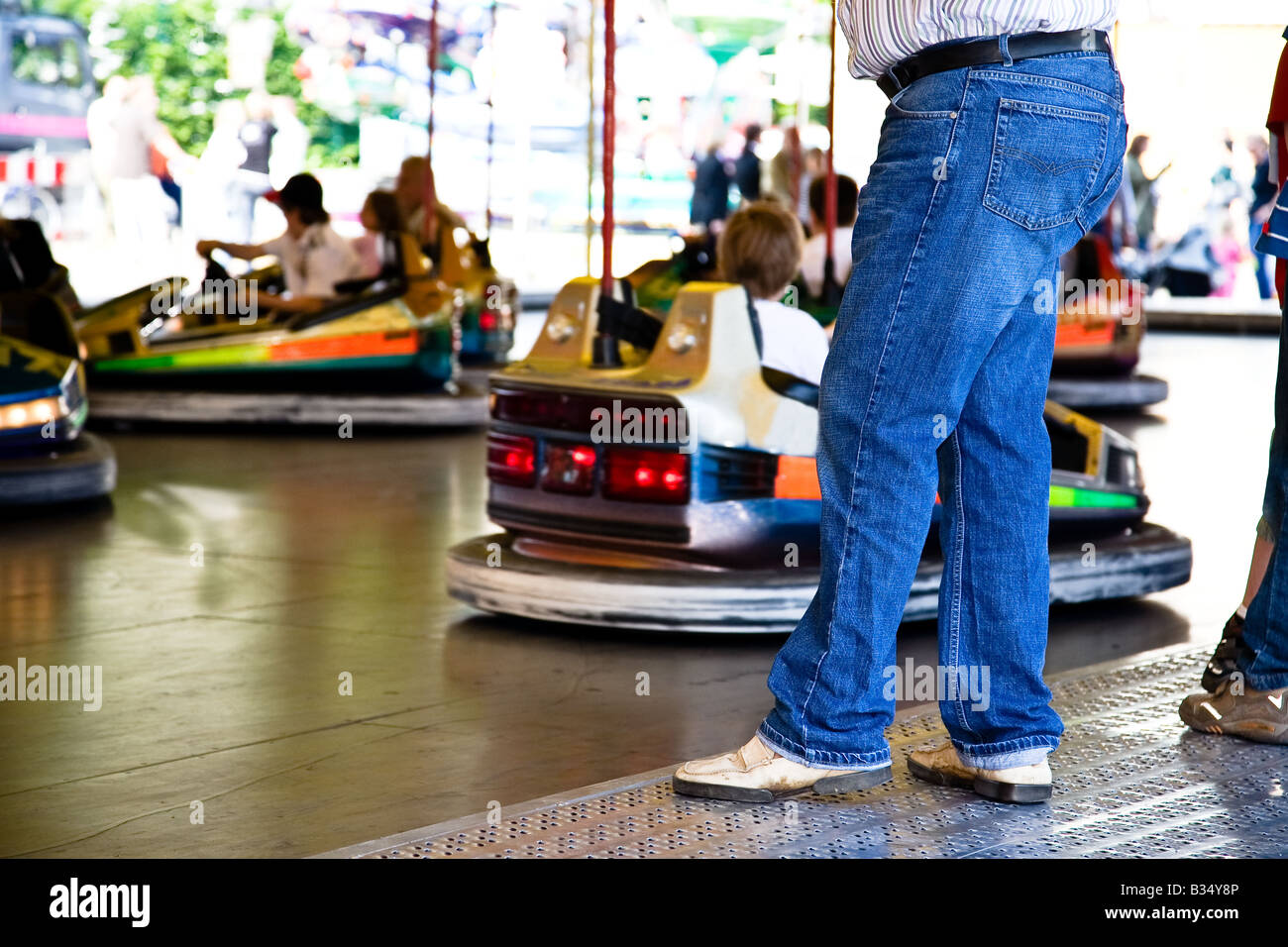 Bumper cars Stock Photo