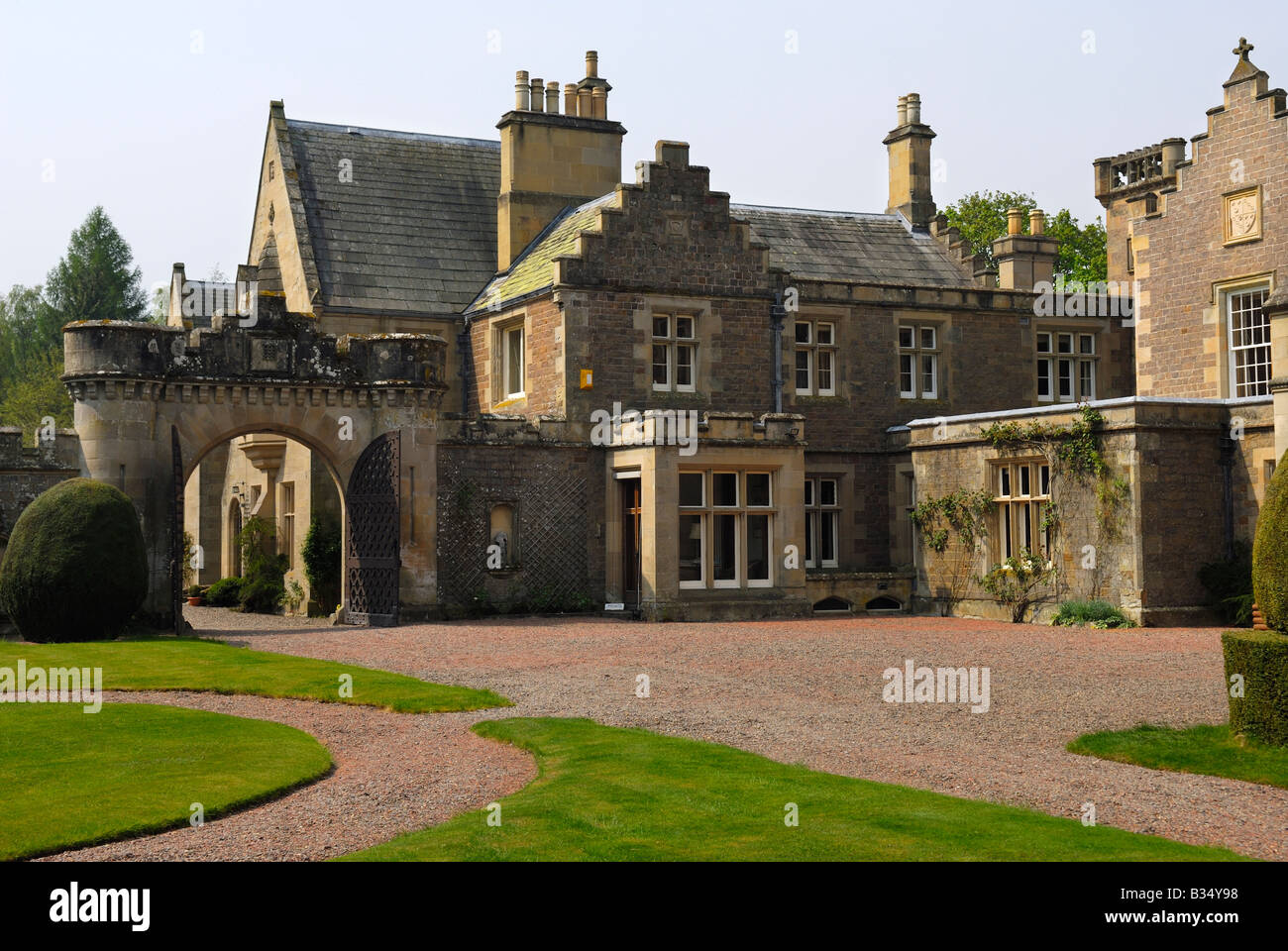 Abbotsford House near Melrose Scottish Borders UK Stock Photo Alamy