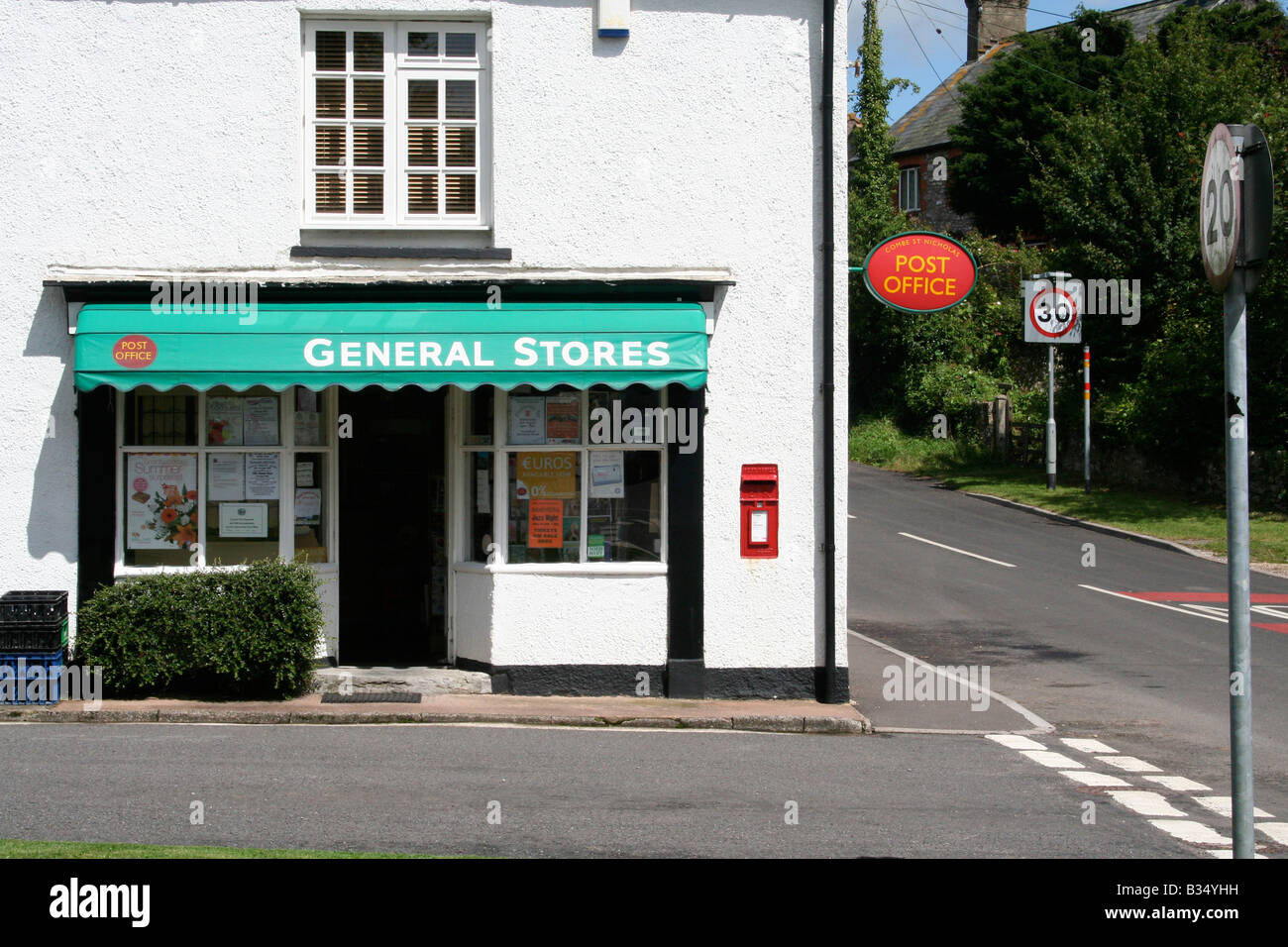 Post Office and General Store, Combe St. Nicholas, Somerset Stock Photo