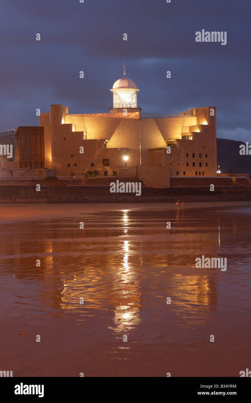 Alfredo Kraus Auditorio in Las Palmas on Gran Canaria. Taken from Playa