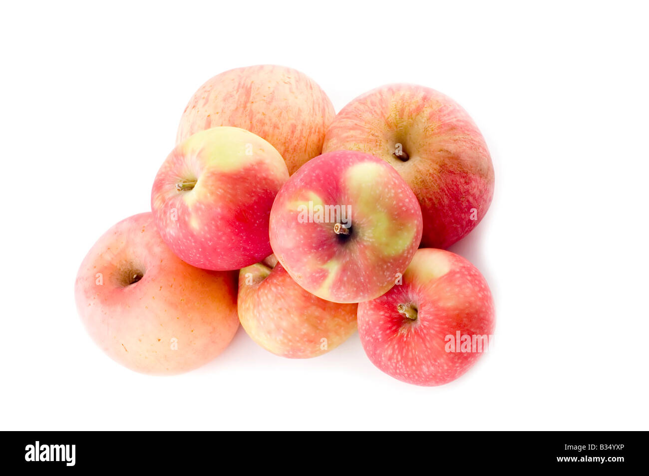 object on white raw food apple Stock Photo