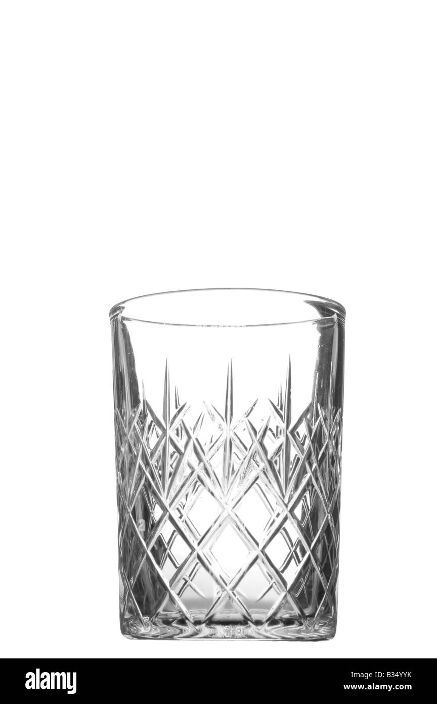 object on white kitchen utensil crystal glass Stock Photo