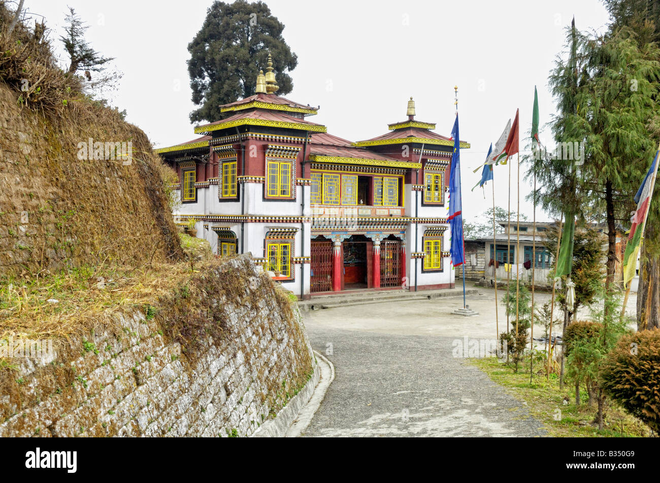 Bhutia Busty Monastery Darjeeling Stock Photo